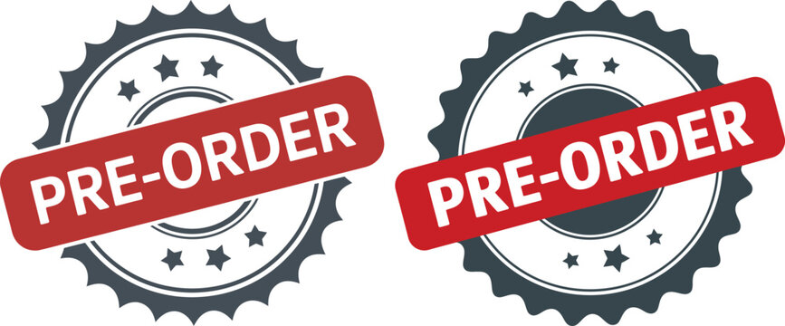 PRE-ORDER Red Label with Gear Shape Stamp and Star Accents