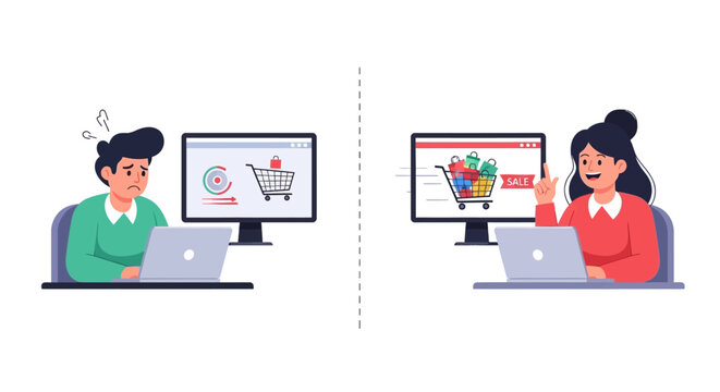 E-commerce Success vs. Failure: Optimizing Online Shopping Experience for Better Sales and Customer Satisfaction