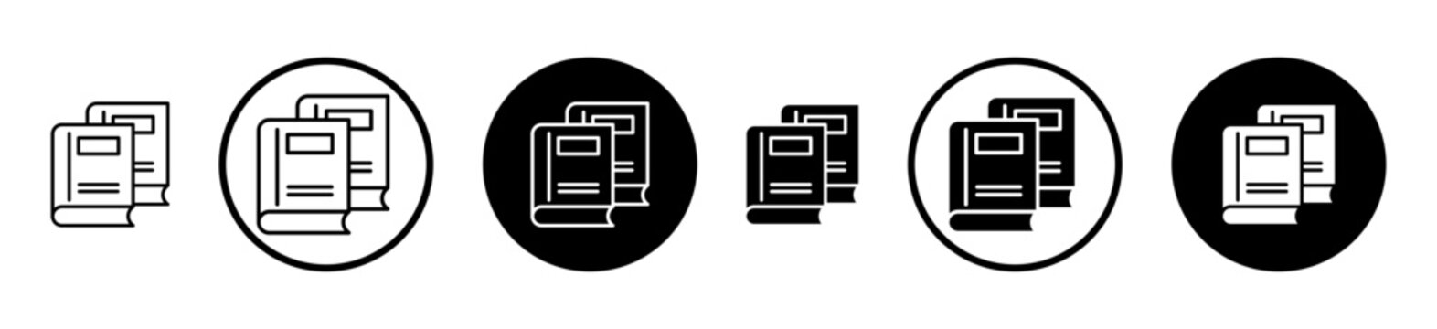 Book copy icon, template for graphic or web design. vector illustration