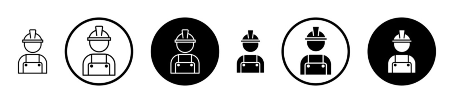 Builder icon, template for graphic or web design. vector illustration