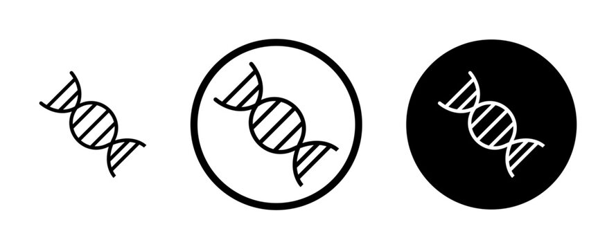 DNA icon, template for graphic or web design. vector illustration