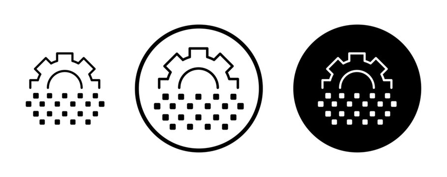 Digital transformation icon, template for graphic or web design. vector illustration