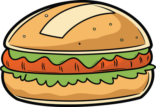 Realistic Vada Pav Indian Street Food Scene. Vada Pav Mumbai Street Food Serving Concept. Indian Vada Pav Spicy Potato Burger Style. Realistic Vada Pav Fried Snack Food Plate. Vada Pav Traditional
