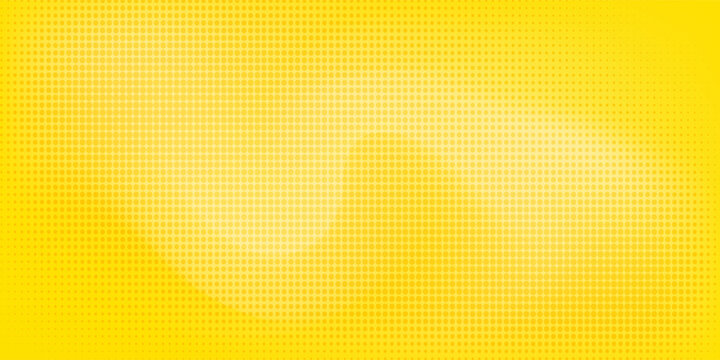 Bright Yellow and Orange Gradient Background with Halftone Dot Pattern and Retro Comic Style modern desain vector ilustartion gradien mash