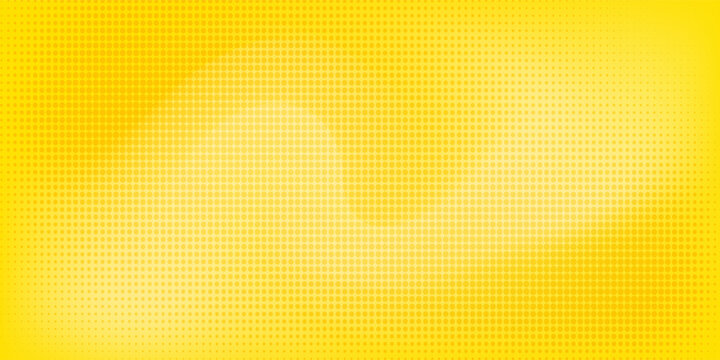 Bright Yellow and Orange Gradient Background with Halftone Dot Pattern and Retro Comic Style modern desain vector ilustartion gradien mash