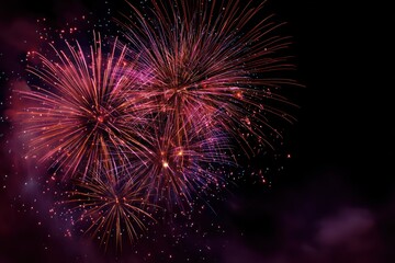 Fototapeta premium Spectacular firework show in night sky