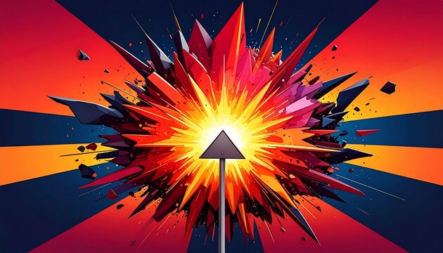 Abstract Explosion with Triangular Core