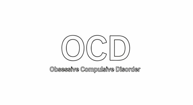 Bold 'OCD' text above thinner 'Obsessive Compulsive Disorder' text