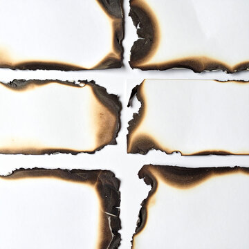 Burnt Paper Edges Abstract Texture