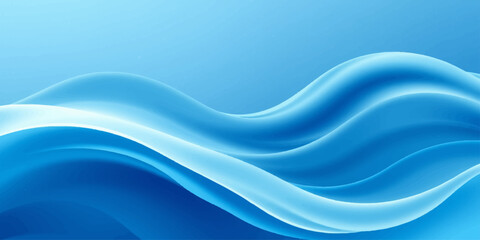 Obraz premium An artistic blue abstract background featuring a fluid water wave design with flowing silk textures and light vector curves for a modern motion wallpaper