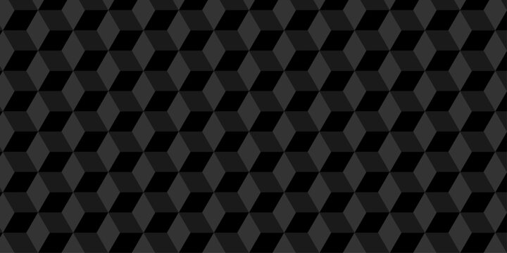 Vector structure box minimal black paper abstract cube. minimal square wall texture. geometric tile hexagon mosaic wall grid wallpaper. block cube isometric mosaic background.

