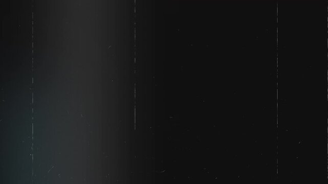 Dark vintage film overlay with faint blue light leak vertical scratches and old damaged texture for video editing