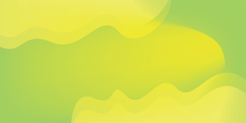 Obraz premium Abstract Vibrant Lime Yellow Layered Wave Background