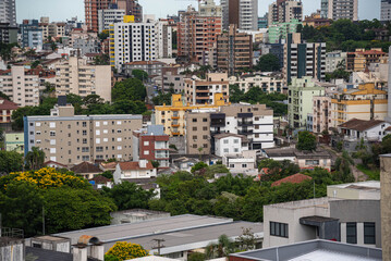 Fototapeta premium urban landscape of Santa Maria RS, southern Brazil.