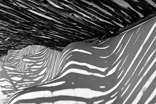 light and shadow on curved wall
