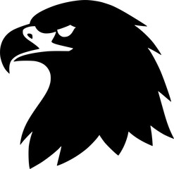 Fototapeta premium Professional Eagle Head Vector Silhouette Modern Mascot Icon Branding Graphic