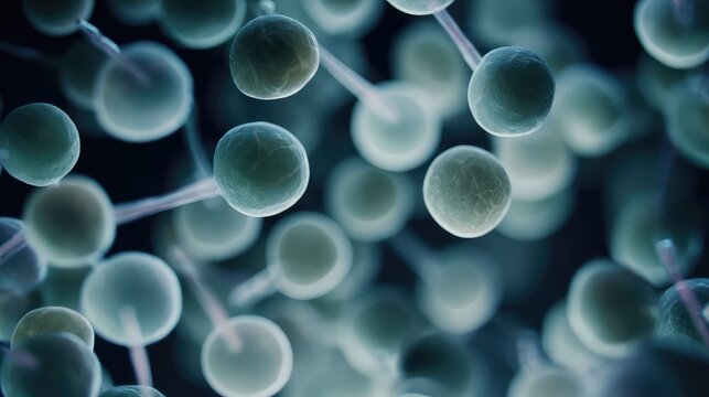 Cell division abstract creating a dynamic biological network