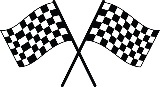 Two racing flags Vector