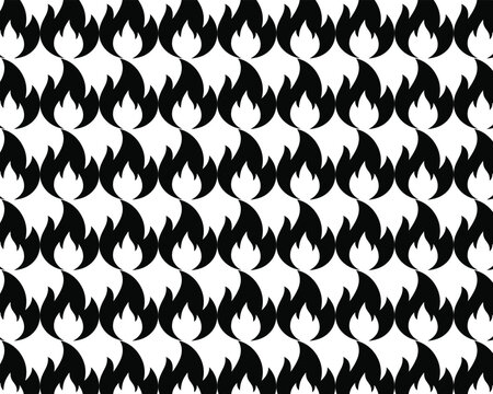 Optical illusion repeating diamond pattern in black and white