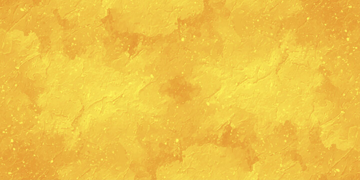 Aged vintage parchment with a grungy yellow wall texture and antique orange paper patterns creates an abstract weathered canvas backdrop