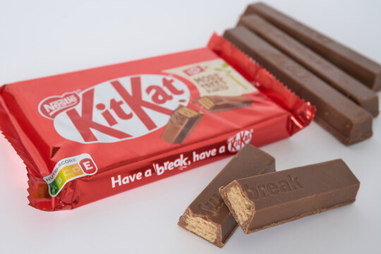 Moscow, Russia - April 22, 2026. Delicious Wafer Chocolate Bar Offering a Perfect Break from Everyday Routine and Indulgence
