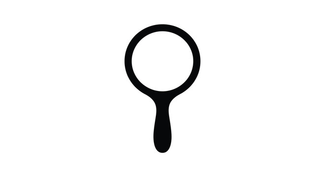 magnifying glass icon on white background high quality
