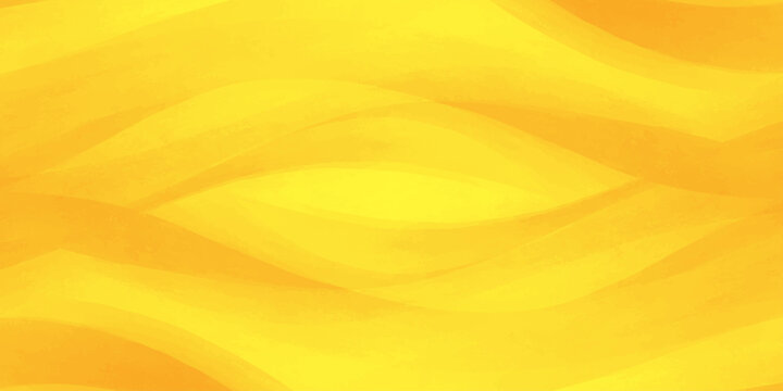 Abstract background with yellow lines and orange motion waves creates a bright golden sun effect featuring a gradient silk texture and vector curve design for a shiny fire wallpaper backdrop