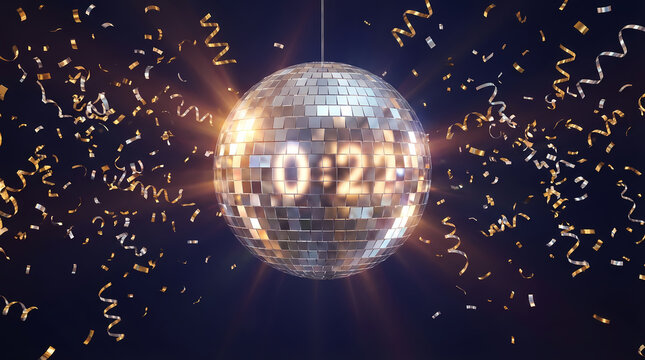 Mirror Disco Ball &mdash; New Year Concept
