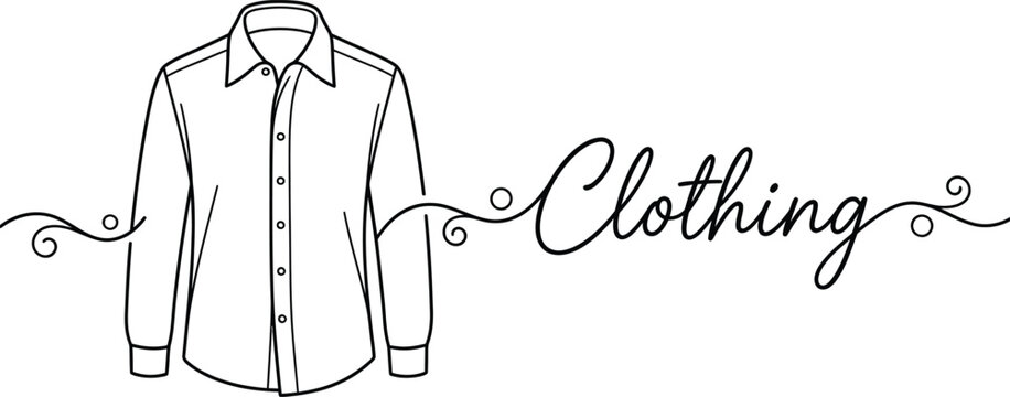Men s dress shirt with collar and buttons for fashion design and clothing branding