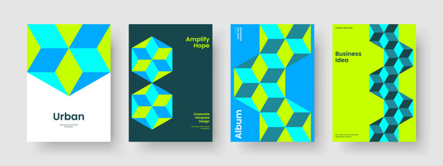 Obraz premium Isolated Report Layout. Modern Business Presentation Template. Creative Poster Design. Brochure. Book Cover. Background. Banner. Flyer. Leaflet. Pamphlet. Portfolio. Advertising. Notebook. Handbill