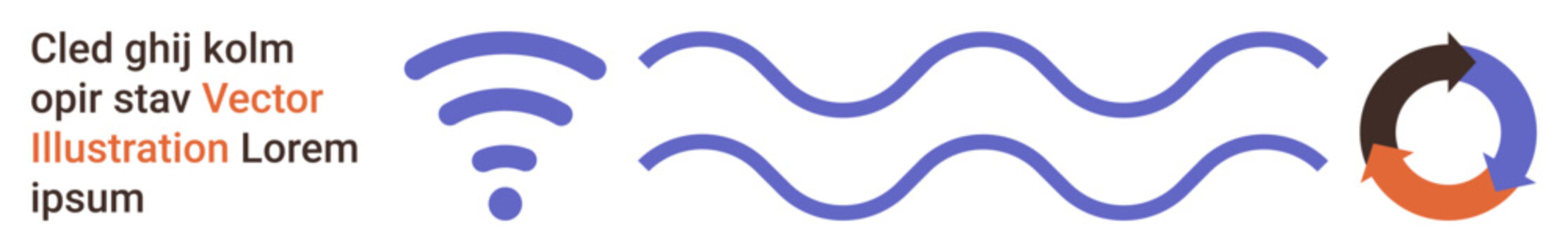 Connectivity, data transmission, wireless communication, flow, networking, digital concepts. wireless signal icon, wave patterns and a circular flow diagram. Connectivity and data transmission