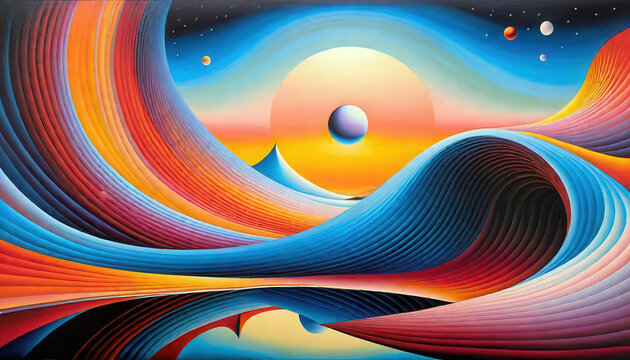 Strange alien landscape