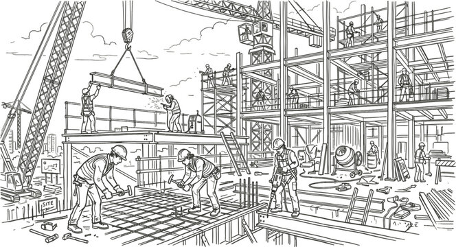 construction of a building