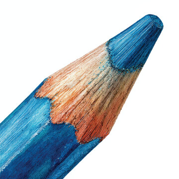 colored pencils isolated on white