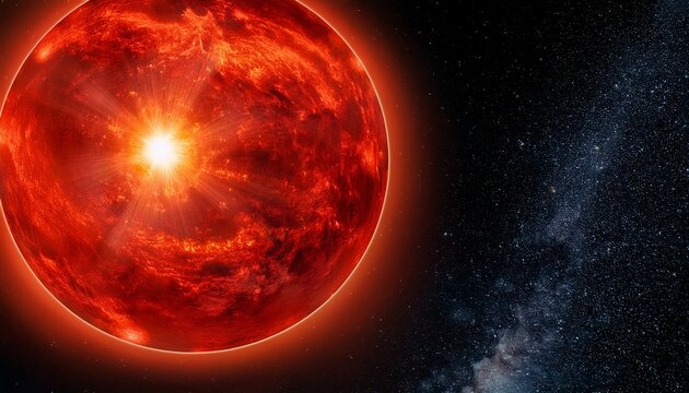 ultra clear image of a red supergiant star nearing the end of its life cycle