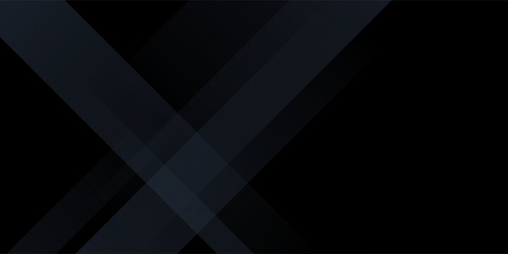 Modern black blue abstract background. Minimal. Color gradient. Dark. Web banner. Geometric shape. 3d effect. Lines stripes triangles.