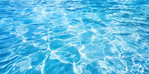 Obraz premium Refreshing Summer Pool Texture | Sunlit Blue Water Background
