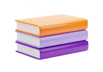 Fototapeta premium Stack of colorful books on a table