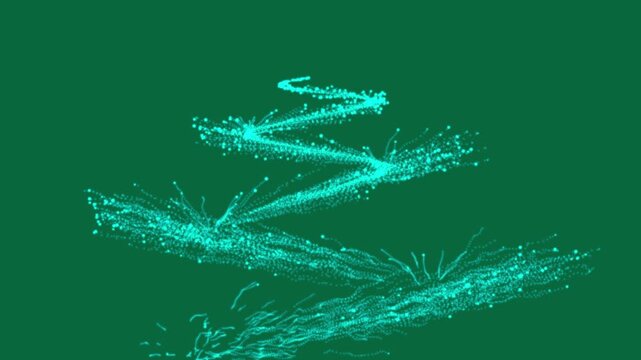Magic pixie dust path with luxury white glitter sparkles star trail, Christmas glitter stars isolated on green screen, 4K high-quality fairy tail glitter particles for festive video overlays