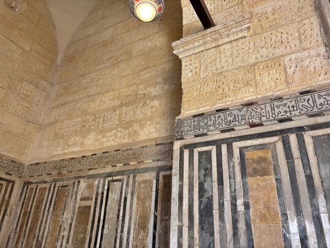 A view from the historic Hadim Suleiman Pasha Mosque in the Cairo Citadel, located in Cairo, Egypt.