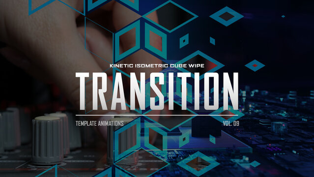 Kinetic Isometric Cube Wipe Transition / Horizontal / Part 09
