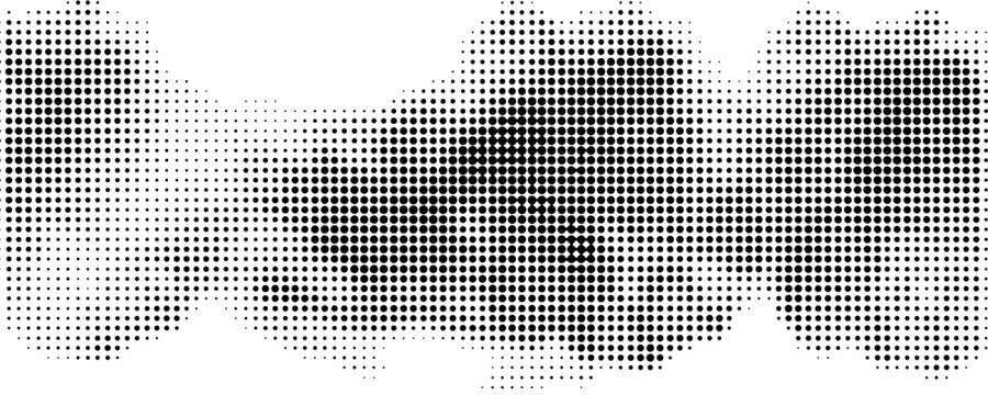 Halftone Dots Background. Grunge Distressed Overlay. Fade Abstract Pattern. Pop-art Texture. Vector illustration