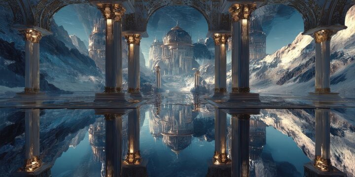 Surreal Reflection Spire: Illusionary Mirror Portal to Dreamlike Realms