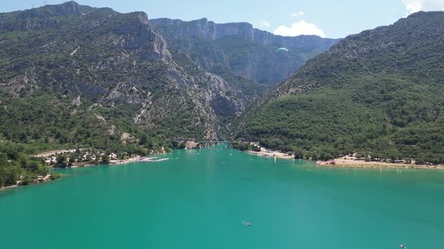Entr&eacute;e des Gorges du Verdon dans le sud de la France avec ses lacs &agrave; proximit&eacute;