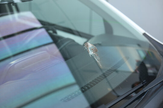 Dirty back glass of the car