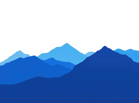 A mountain range with a clear blue sky in the background, perfect for outdoor and nature-themed projects