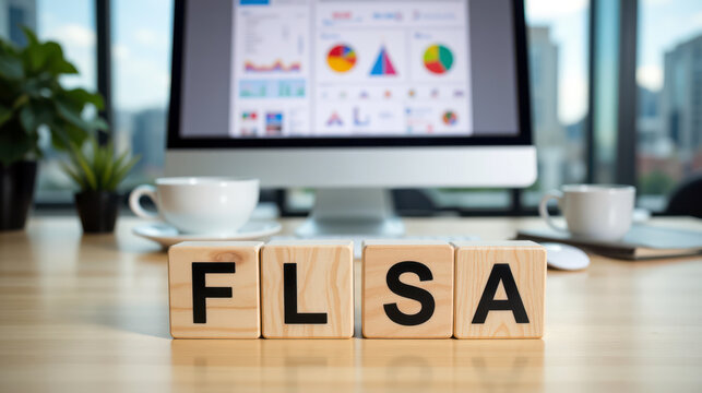 FLSA labor law topic for wage and hour compliance, overtime pay, minimum wage rules and employee classification content used in HR training, payroll articles and workplace rights education