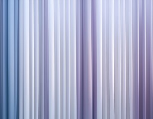 Obraz premium white vertical lines on a light blue and gray background white curtain with vertical gradient soft light purple and gray tones