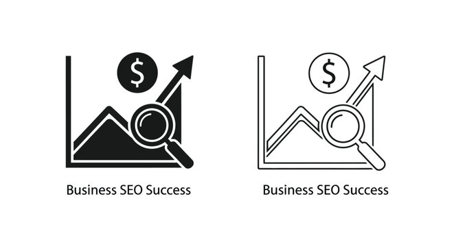Boost Business Growth with SEO Strategies Vector