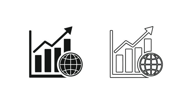 Global Growth Trends: Investing in International Markets Vector